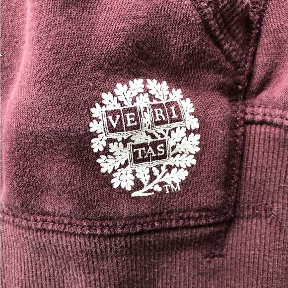 H&M Harvard University Maroon Hoodie Cotton Blend Size S - Picture 9 of 11